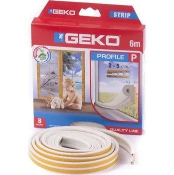 Těsnění do okna a dveří Těsnění P 9x5,5mm-6m bílé 2x3m 105028