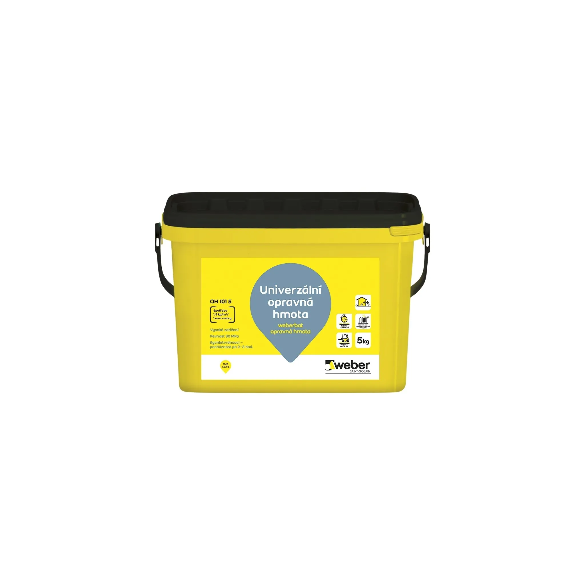 Fotografie 1 - Samonivelační stěrka Weber Saint-Gobain Weber.bat opravná hmota 5 kg