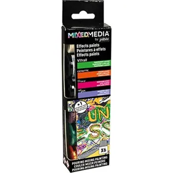 Speciální výtvarná barva Pébéo sada Discovery Mixed Media 6 x 20 ml