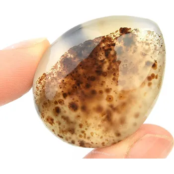 Přírodní kámen Achátová kapka s dendrity 22g