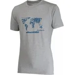 PROGRESS BARBAR svět bambus tričko pánské, šedá Barva: šedá, Velikost: L