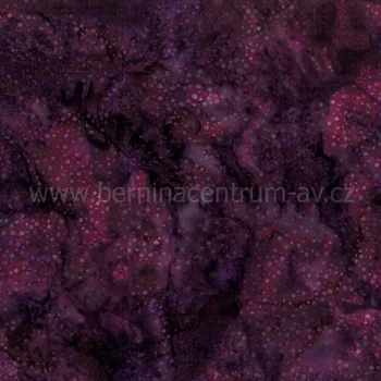 Hoffman 3019-126 bali batika puntík fialová bavlněná látka patchwork