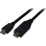 PremiumCord HDMI High Speed + Ethernet kabel se zesilovačem/ AWG26/ 3x stínění/ M/M/ zlacené konektory/ 15m/ černý