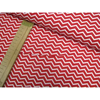 CHEVRON - 4 barvy - ŠÍŘE 160CM/1BM Látky: 4. Červená