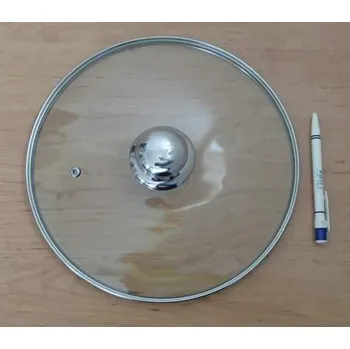 Poklice Poklice skleněná 28 cm sklo/NEREZ