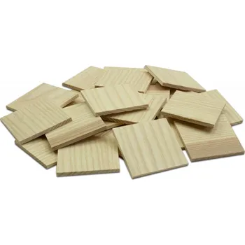 Obklad Wodewa JASAN 50, jednotlivé kusy 50 x 50 mm (0,0025 m²) - dřevěná mozaika 3D Broušený - olejovaný 4 mm