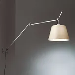 Artemide Tolomeo Wall Mega s vypínačem, 1x150W E27, pergamenové svítínítko prům. 32cm, max. délka 185cm
