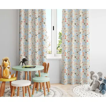 Orbytex Dětský zatemňovací závěs hotový - mořský svět Rozměry: Š/V 145x150 (1ks), Vršek závěsu: ŘASÍCÍ STUHA