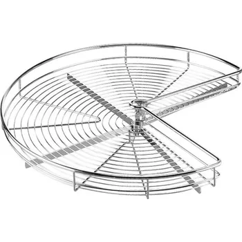 Kuchyňská skříňka KESSEBÖHMER Celodrátěný koš KARUSEL - stříbrný