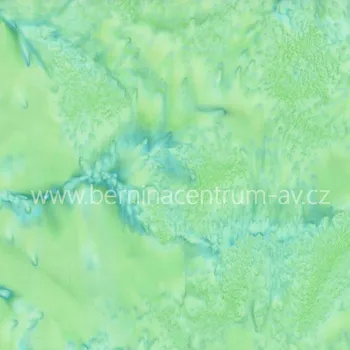 Hoffman 3018-226 bali batika zelená bavlněná látka patchwork