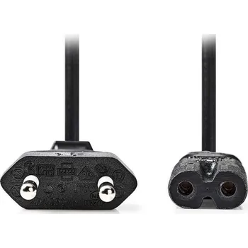 Držák monitoru NEDIS napájecí kabel 230V pro adaptéry/ přípojný/ Euro zástrčka/ konektor IEC-320-C7/ dvoulinka/ černý/ 3m