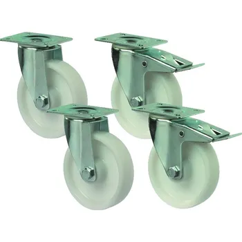 Pojezdové kolečko Sada B10-360kg - 100mm 2ks otočné 2ks otočné s brzdou