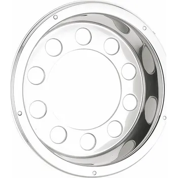 Poklice na kolo Kryt kola, poklice 22,5" nerezová zahloubená 10 otvorů