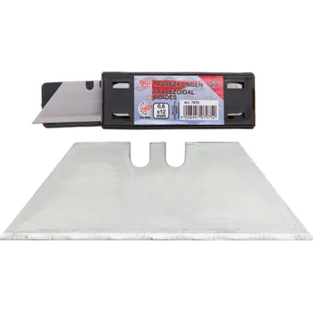 Pracovní nůž Trapézové čepele - břity pro vysouvací nůž, 0,6 x 12 mm, 5 kusů - BGS 7975
