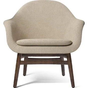 Křeslo Audo Copenhagen Křeslo Harbour Lounge Chair, dark stained oak/Bouclé 02