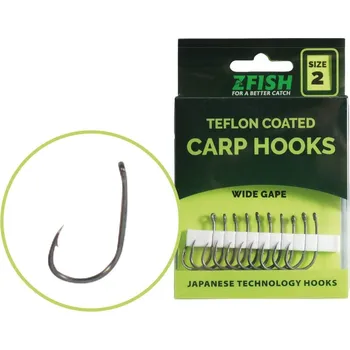 Rybářský háček Zfish teflonové háčky Wide Gape 10ks 4