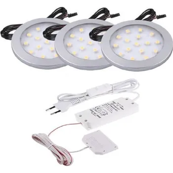 LED páska Design Light LED sada 3 světel ORBIT chrom mat