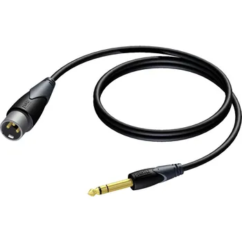 Audio kabel ProCab CLA724/1,5 - Jack 6,3 Stereo - XLR M - 1,5m