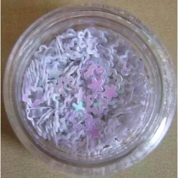 NehtyShop Zdobení nehtů kytičky (bílé), 350 ks