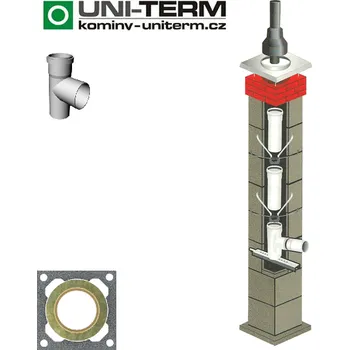 Komín Komín UNI-TERM GAS - ø100/60 - 6m