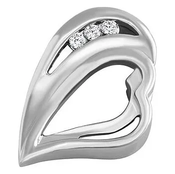 Šperk Stříbrný přívěsek srdce Elis s Brilliance Zirconia FW10760PW