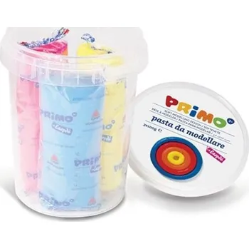 Modelovací hmota Modelovací hmota PRIMO NATUR bezlepková, 3x100g v kyblíku