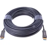 PremiumCord HDMI optický fiber High Speed + Ethernet kabel/ 4K@60Hz/ M/M/ zlacené konektory/ 15m/ černá