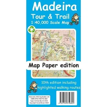 Cizojazyčná kniha Madeira Tour and Trail Map paper edition - Brawn, David