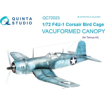 Plastikový model Quinta studio 1/72 Vacu canopy F4U-1 Corsair Bird cage (TAM)