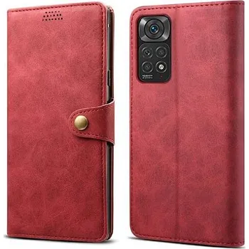 Pouzdro na mobilní telefon Lenuo Leather pro Xiaomi Redmi Note 11 Pro/Pro 5G červené
