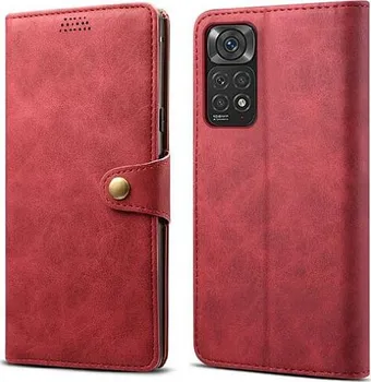 Pouzdro na mobilní telefon Lenuo Leather pro Xiaomi Redmi Note 11 Pro/Pro 5G červené