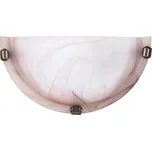 Rabalux 3053 ALABASTRO TOBACCO - Nástěnné půlkulaté skleněné svítidlo, 1 x E27 (Nástěnné levné svítidlo s alabastrovým sklem)