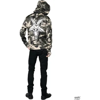 Pánský bomber bunda jarně/podzimní pánské - Baphomet Camo - BLACK CRAFT - CJ001BT - XXL