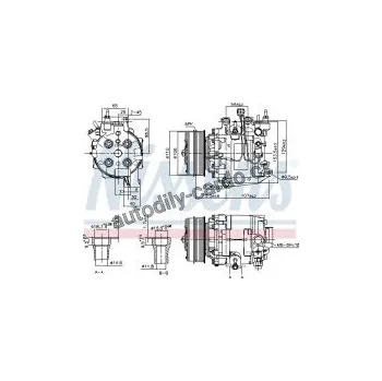 Chladič motoru Kompresor klimatizace NISSENS 890195
