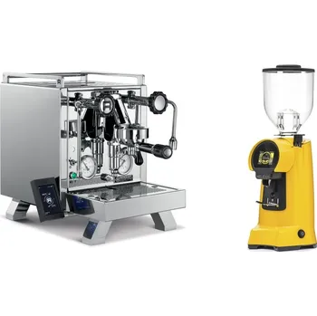 Příprava kávy Rocket Espresso R 58 Cinquantotto + Eureka Helios 65, yellow
