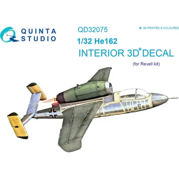 Plastikový model Quinta studio 1/32 He 162 3D-Print&col.Interior (REV)