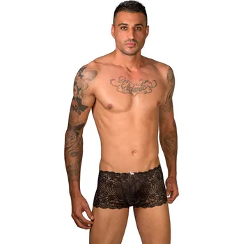 Boxerky Eros Veneziani Pánské krajkové boxerky MA504 L/XL + Doprava zdarma