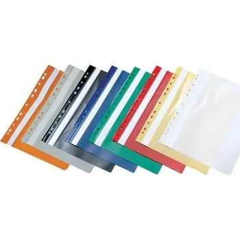 Rychlovazač PP přední strana průhledná A4 s euroděrováním modrý 1ks