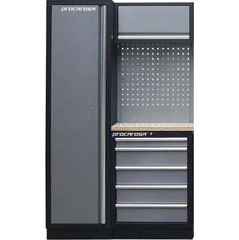 Procarosa® Sestava dílenského nábytku Procarosa PROFI XS-I Pracovní deska: dřevěná