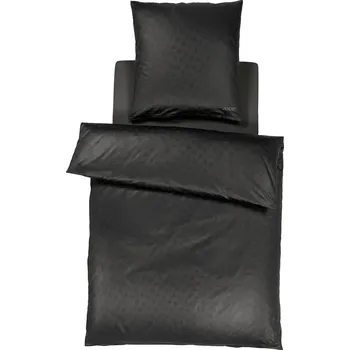 Povlečení Sada ložního povlečení JOOP! CORNFLOWER 2 x 70 x 90 cm a 200 x 200 cm, černá