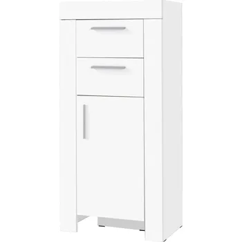 Šatní skříň JUREK Skříňka - CEZAR 8, matná bílá