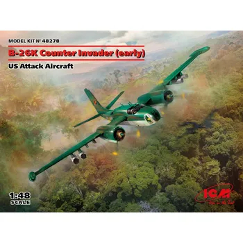 Plastikový model ICM 1/48 B-26K Counter Invader early US Attack Plane