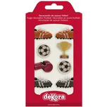 Dekora Cukrové zdobení 8 ks fotbal