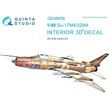 Plastikový model Quinta studio 1/48 Su-17M4/22M4 3D-Print&col.Interior (KITTYH)