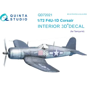 Plastikový model Quinta studio 1/72 F4U-1D Corsair 3D-Print&colour Interior (TAM)