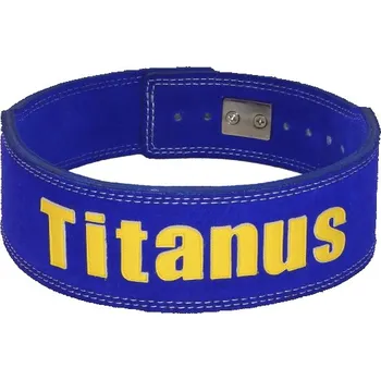 Fitness Aleš Lamka - Fitness opasek s pákovou přezkou 10/8 (modrá) - Titánus Velikost: M