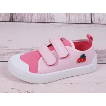 Dívčí tenisky D.D.step Plátěnky tenisky D.D. step CSG-650 růžové s třešničkami velikost: 30