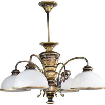 Závěsné svítidlo na tyči Lemir O3174 W4 LAMBDA patina