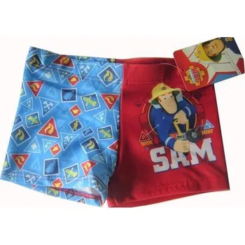 Chlapecké plavky EPLUSM Plavky POŽÁRNÍK SAM boxerky modročervené, vel. 122/128