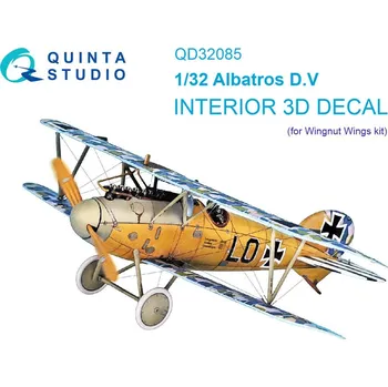 Plastikový model Quinta studio 1/32 Albatros D.V 3D-Print&col. Interior (WGW)